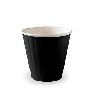295ml / 8oz (90mm) Black Double Wall BioCup