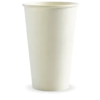 510ml / 16oz (90mm) White Single Wall BioCup