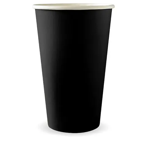 510ml / 16oz (90mm) Black Single Wall BioCup