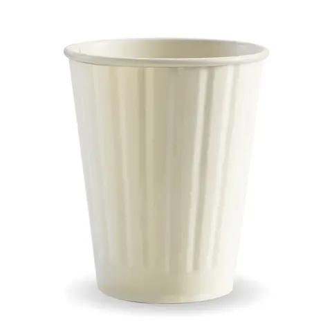 390ml / 12oz (90mm) White Double Wall BioCup