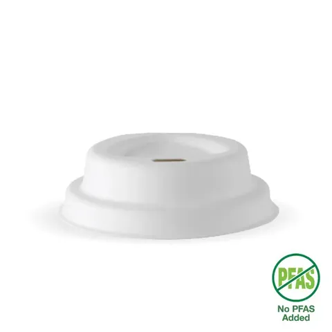63mm / 4oz White Plant Fibre BioCup Lid