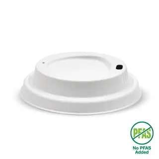 80mm Small White Plant Fibre BioCup Lid