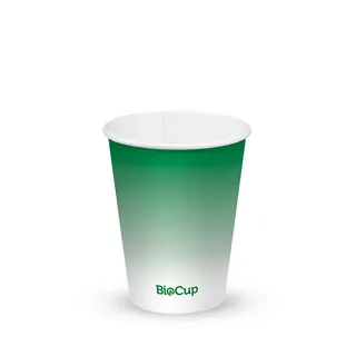 Biopak 390ml / 12oz (90mm) Green Cold Paper BioCup