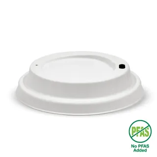 90mm Large White Plant Fibre BioCup Lid