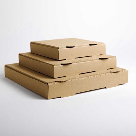 Pizza Box 12" Kraft Brown 100 units per slve