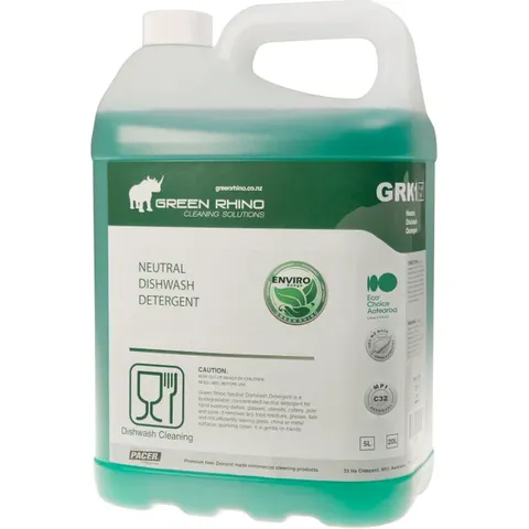 Green Rhino Neutral Fragrance Free Dishwash Detergent 5L