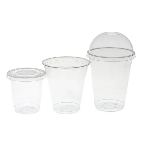 Green Choice PET Clear Domed Lid to fit 12oz (US)/360ml & 16oz (US)/520ml 50slve