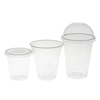 Green Choice PET Clear Flat Lid to fit 12oz (US)/360ml & 16oz (US)/520ml 50slve
