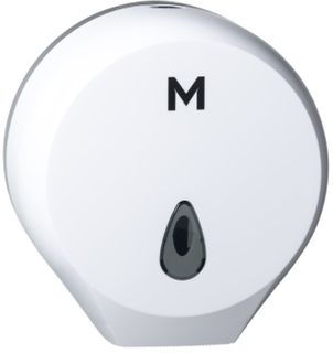 Matthews Single Jumbo Roll Dispenser - White, 1 Roll Capacity (1)