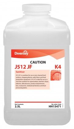 Diversey Suma J-Fill No Rinse Sanitiser 2.5L Ultra Concentrate