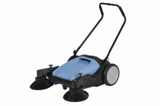 NZJanitor Heavy Duty Walk Behind Floor Sweeper, Twin Brush