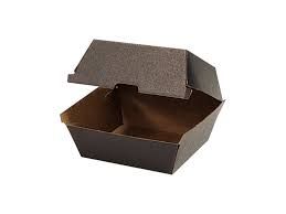 Noir Black Burger Box 105Lx105Wx78H
