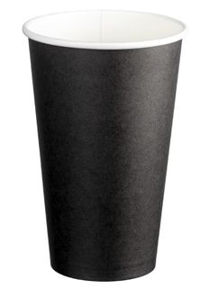 Matthews Black 16oz (510ml) Single Wall PE Paper Cup 90mm 50Slve