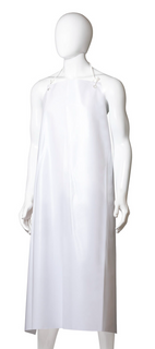 Matthews Apron Reusable PVC with Hooks - White, 900mm x 1200mm, 300mu