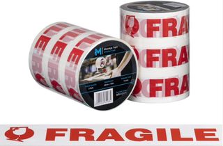 Message Tape Fragile White/Red 48mm x 100m x 50mu 3slve