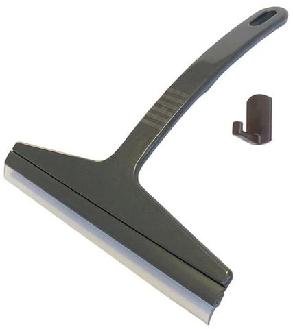 Matthews Bathroom Squeegee - Silver, Includes Hook