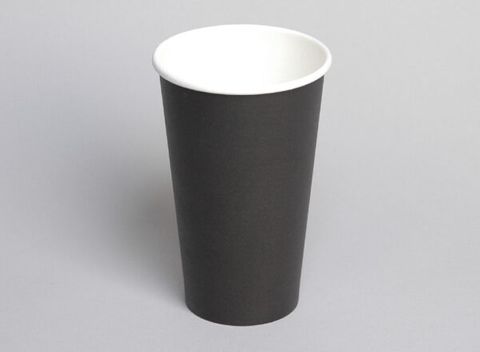 Coastal 16oz Single Wall PE Cup - Black