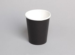Coastal 8oz Single Wall PE Cup - Black