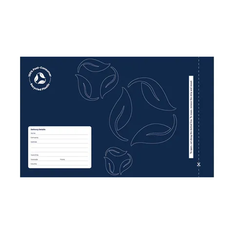 Ecopack 280mm w x 380mm h + 70mm (flap)) Recycled Courier Bags 50pck