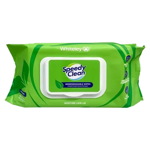 Speedy Clean Biodegradable Wipes Pack - 100 Wipes
