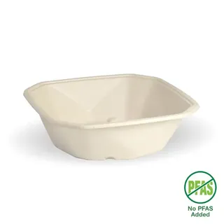 Biopak 750ml Natural Plant Fibre Octa Takeaway Base 50 units per slve