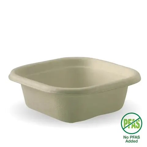 Biopak 280ml Natural Plant Fibre Takeaway Base 50 units per slve