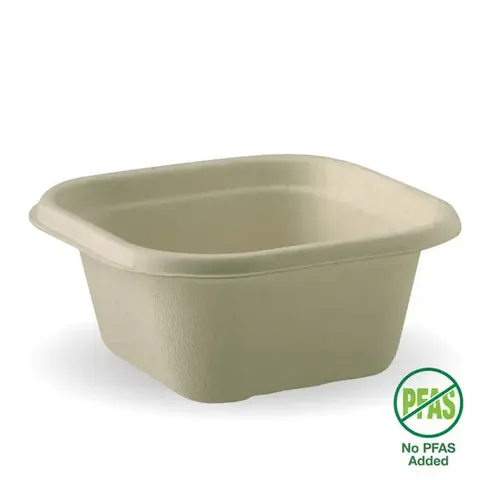 Biopak 480ml Natural Plant Fibre Takeaway Base 50 units per slve