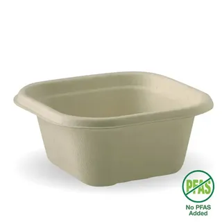 Biopak 480ml Natural Plant Fibre Takeaway Base 50 units per slve