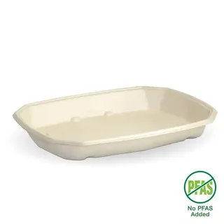 Biopak 600ml Natural Plant Fibre Octa Takeaway Base 50 units per slve