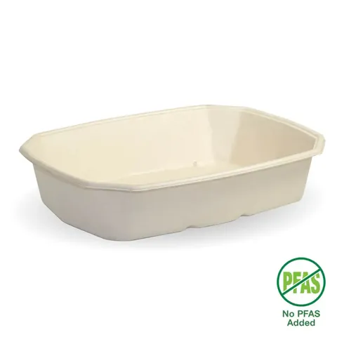 Biopak 950ml Natural Plant Fibre Octa Takeaway Base 50Slve
