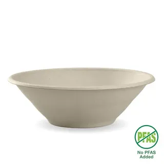 Biopak 940ml / 32oz Natural Plant Fibre BioBowl 50 units per slve