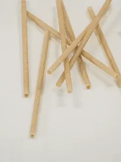 Hi IQ Sugarcane Straw 6 x 210mm Unwrapped 100pk