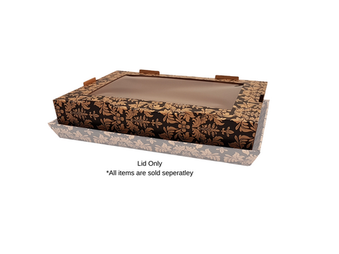 Berica Large Paisley Platter Cover with Window 430L x 330W x 85H mm
