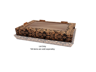 Berica Large Paisley Platter Cover with Window 430L x 330W x 85H mm