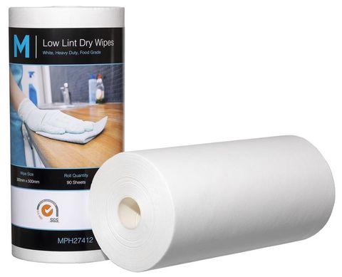 Matthews Low Lint Dry Wipe - White