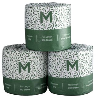 Matthews Recycled Wrapped Toilet Tissue Boxed White, 3 Ply, 250 Sheets