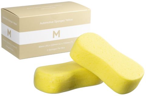 Matthews All Purpose Automotive Sponges Yellow, 60mm x 220mm x 115mm