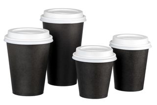Matthews Black 8oz (280ml) Double Wall PE Paper Cup 90mm 25 per slve 20 slves per carton