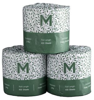 Matthews 400 sht roll Recycled Wrapped 2 ply Toilet Paper 48 units per ctn