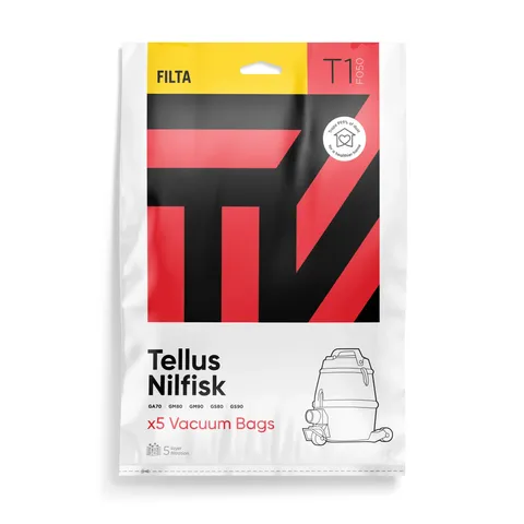 Filta Tellus GM80 GM90 (F050) Vacuum Bags 5pk