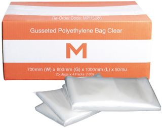 FP Gusseted Polyethylene Bag Clear
