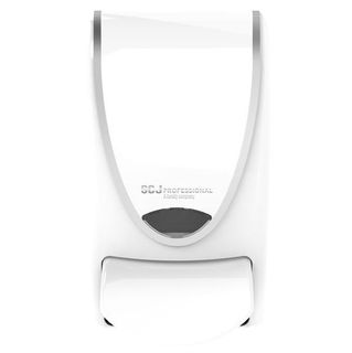 Deb Dispenser White/Chrome Silver Band