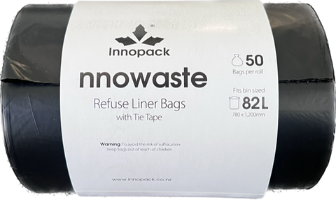 Innowaste 82L Bin Liner 780x1200mm 50 Roll