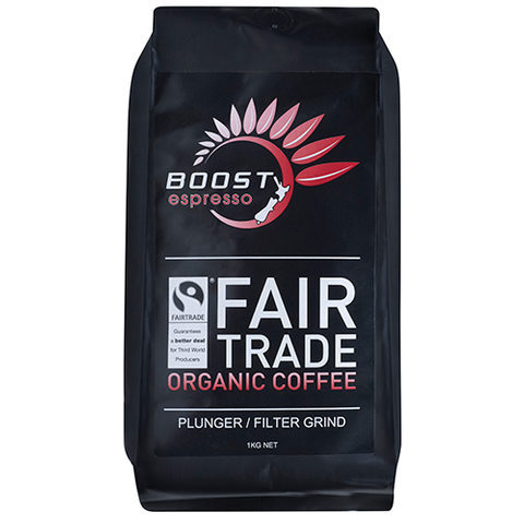 Boost Free Trade 1kg Plunger Coffee Original