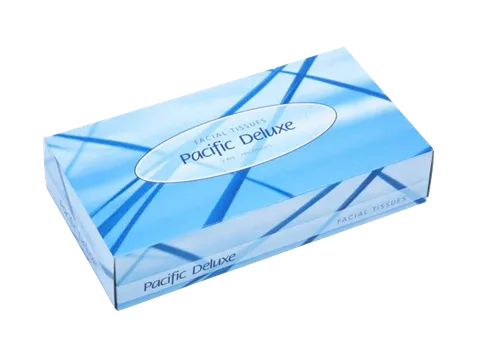 Pacific Hygiene Deluxe 2ply Facial Tissue 100 per pk