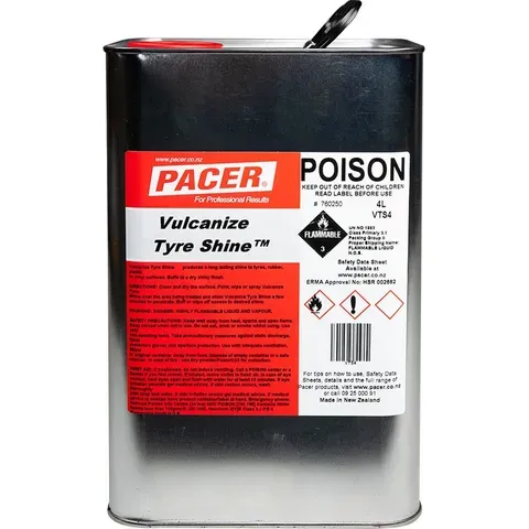Pacer Vulcanize Tyre Shine - 20 Ltr