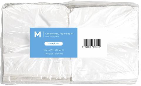 Matthews #4 Confectionery Bag 200mm x 240mm 1000 units per pk ( FBW04)