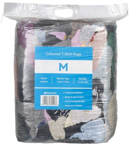 Matthews Coloured T-Shirt Rags Assorted 10KG