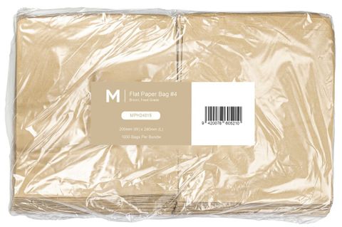 Matthews #4 Flat Brown Paper Bag 200x240mm 1000pk