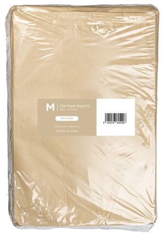Matthews #12 Flat Brown Paper Bag 305x460mm 500pk